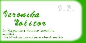 veronika molitor business card